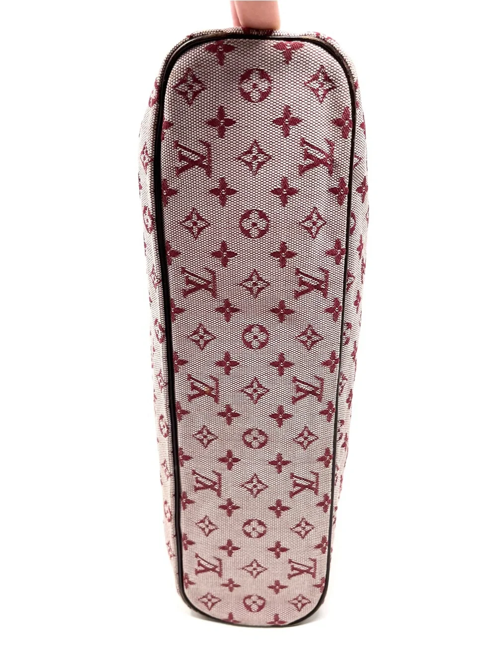 Vintage Louis Vuitton Pink Denim Mini Lin Logo Monogram Lucille PM Shoulder Bag